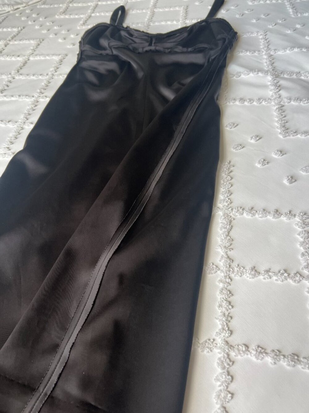 BCBGMaxAzria Satin Midi Black - "Little Black Dress" SIZE M - Picture 5 of 16